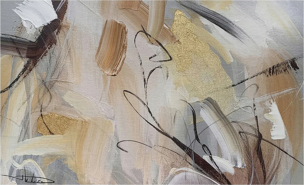 Fotótapéta Fali tapéta a nappaliba Absztrakt kompozíció 416x254 Ragasztó