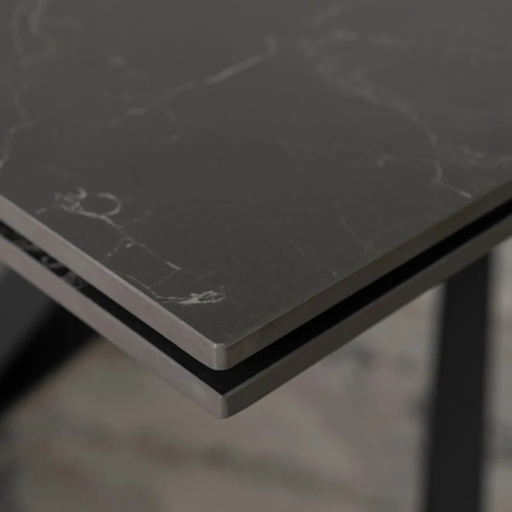 Stół MAXIME Ceramiczny Rozkładany 160-240 cm Czarny márvány