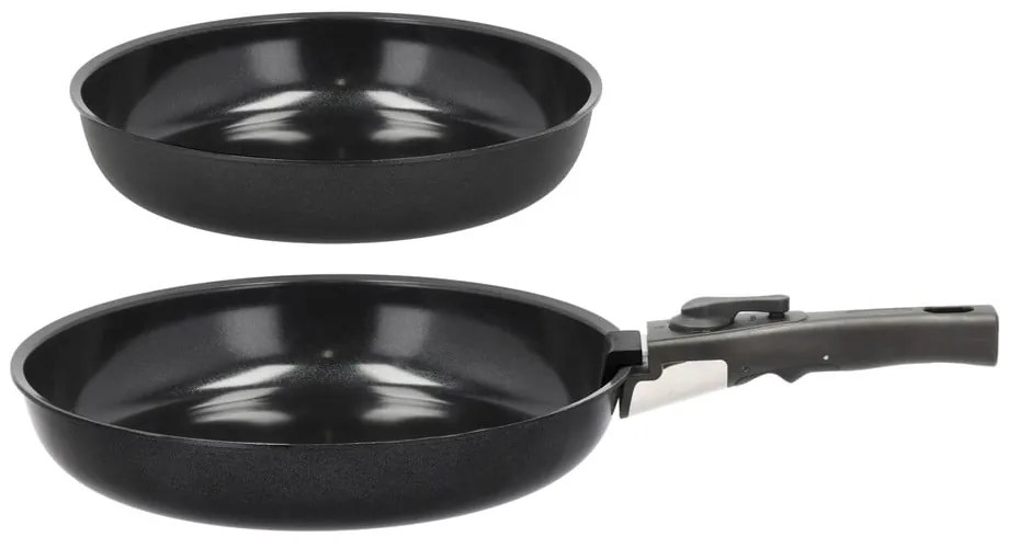 Alumínium serpenyő készlet levehető nyéllel, tapadásmentes felülettel, 2 db-os ø 28 cm – Holm