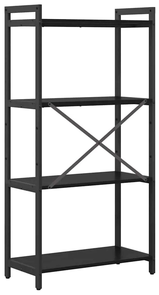 Könyvszekrény Musta tammi 60 x 30 x 118 cm Faanyag