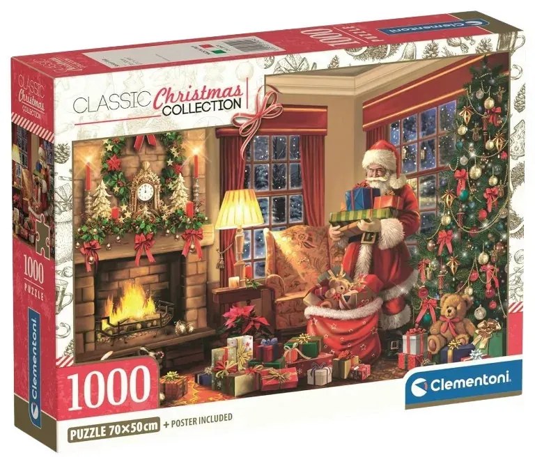 Karácsonyi Santa's Visit 1000 db-os puzzle Clementoni