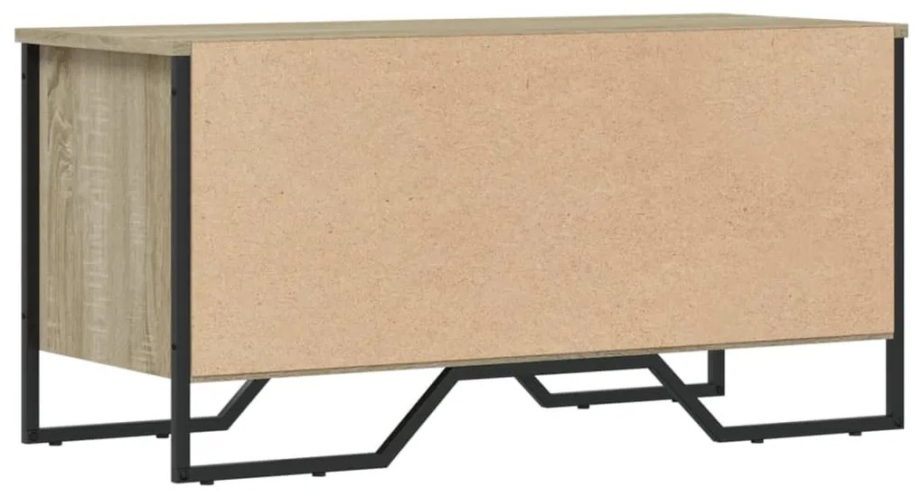 sonoma tölgy színű szerelt fa cipőszekrény 90 x 38 x 45,5 cm