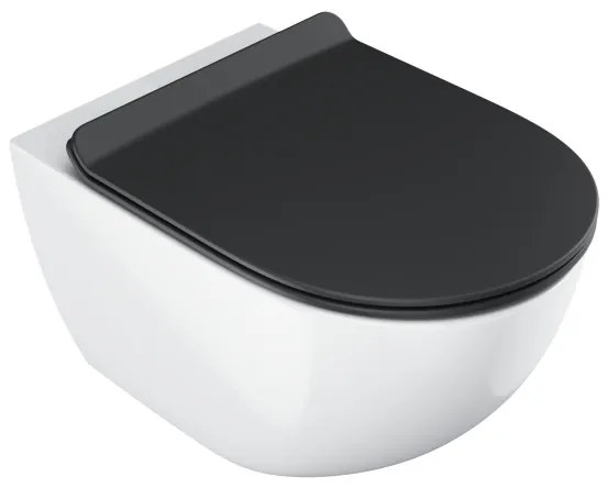 Ravak X01862 - WC-ülőke SoftClose VITA SLIM fekete
