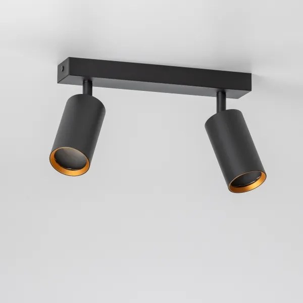 Brilagi - LED dimmelhető spotlámpa SELE 2xGU10/6,5W/230V fekete/arany