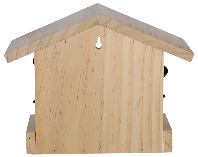 Fali madáretető, lézervágott madár mintával, 25 x 18 cm