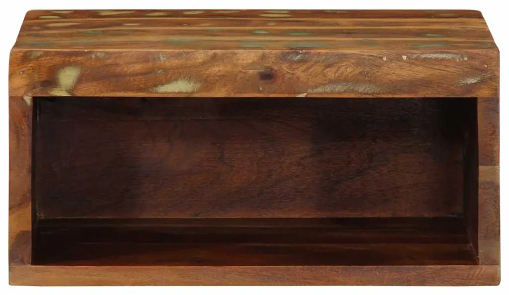tömör újrahasznosított falra szerelhető TV-szekrény 40x30x19 cm