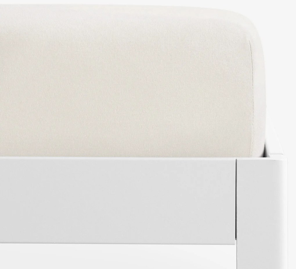 Goldea jersey gumis lepedő - krémszínű 120 x 200 cm