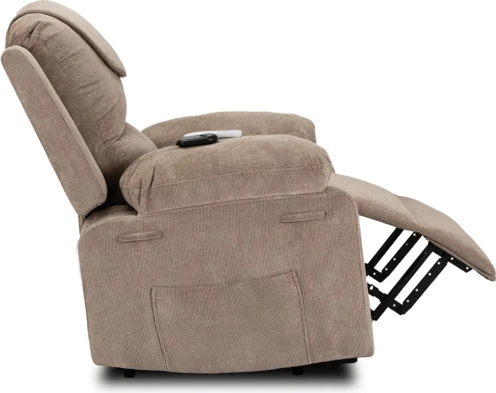 FENIX elektromos masszázsfotel felállás segítő funkcióval bézs