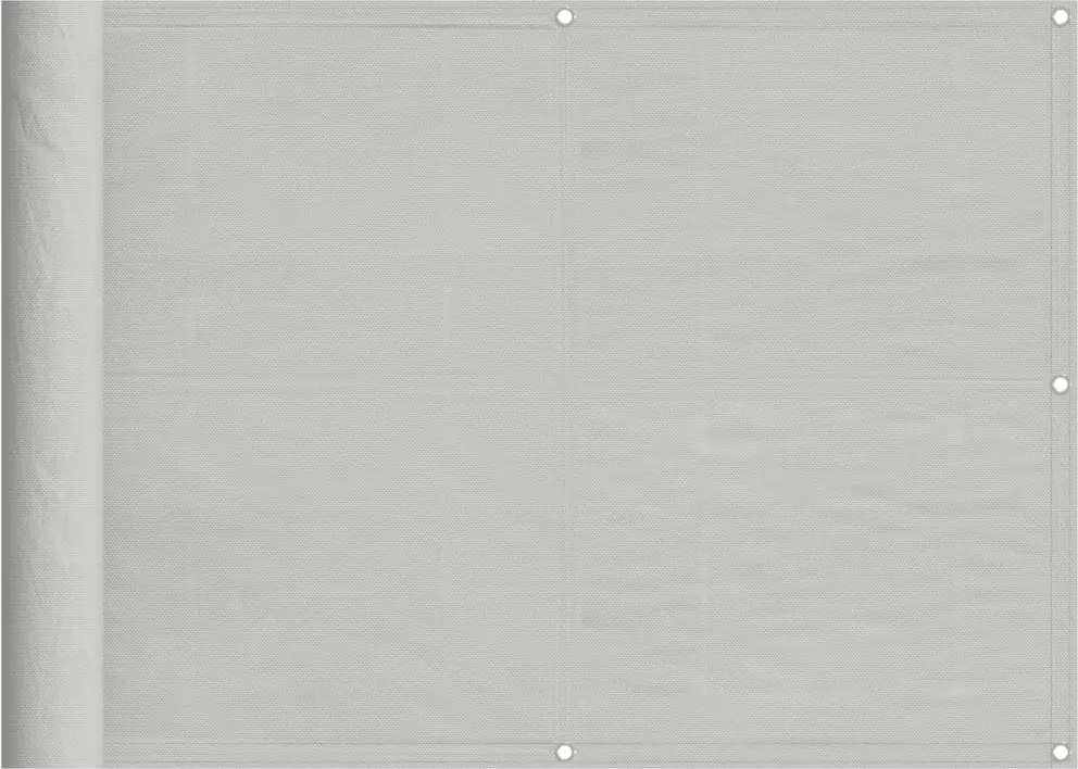 vidaXL világosszürke 100% oxford poliészter erkélyparaván 75 x 500 cm