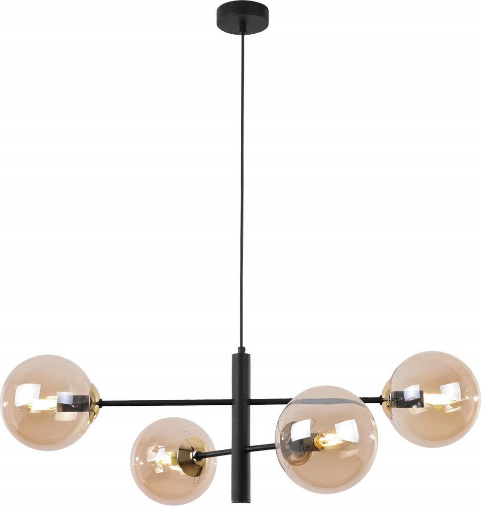 Mennyezeti Lámpa Csillár Fekete-arany Konyhába Nappaliba Elegáns Loft