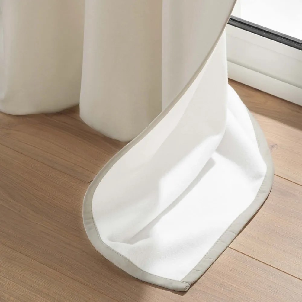 Bézs mikroszálas termo függöny 135x260 cm Micropolar – douceur d'intérieur