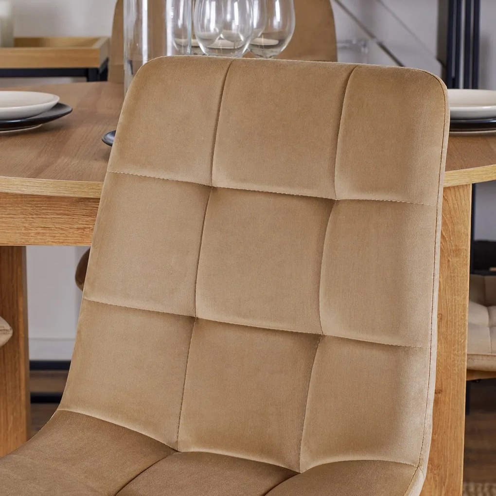 Bézs Bársony Étkezőszék. FREDY
