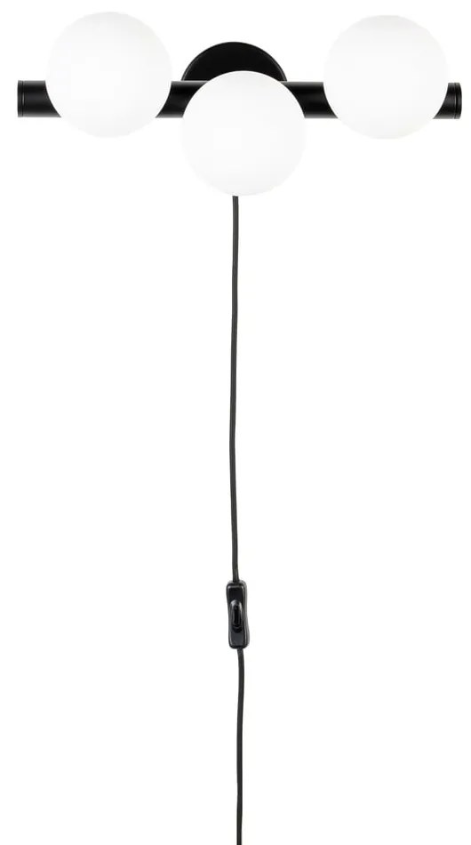 Fekete-fehér fali lámpa Monica – White Label