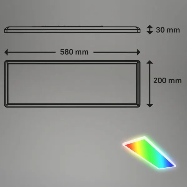 Briloner 7404-016 - LED RGBW dimmelhető felületre szerelhető LED/22W/230V 4000K + távirányító