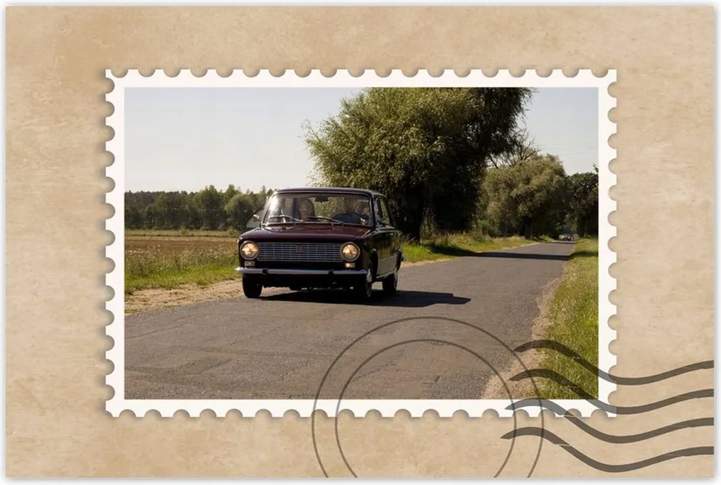 Poszterek 120x80 Régi Lengyel Fiat 125p