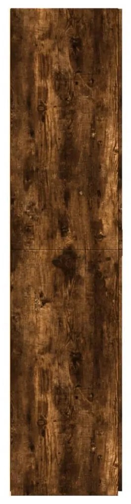 füstös tölgy színű szerelt fa magasszekrény 80 x 42,5 x 185 cm