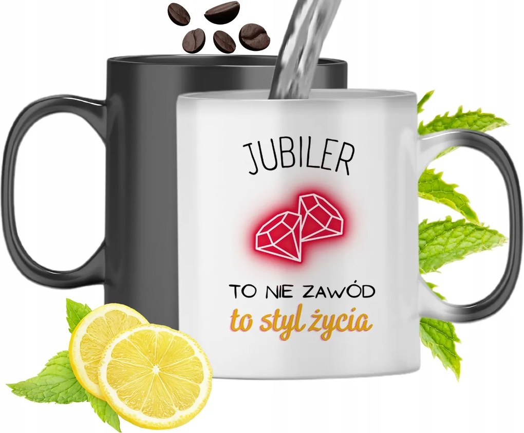 Mágikus Bögre Ékszerésznek Színváltós, fényképes nyomattal