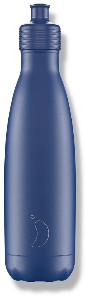 Chilly's Bottles termosz üveg - matt kék - sport 500ml, Eredeti kiadás