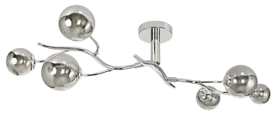 Brilagi - LED Felületre szerelhető csillár MISTEL 6xG9/3W/230V fényezett króm/füstös