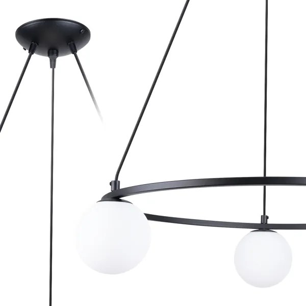 Sollux SL.1213 - Csillár zsinóron YOLI 3xG9/8W/230V fekete