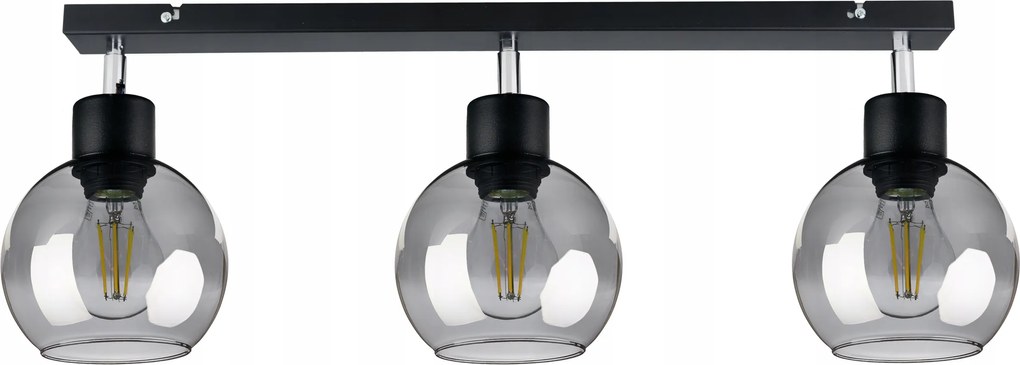 Lámpa Plafon Csillár állítható Gerenda Gömb Üveg