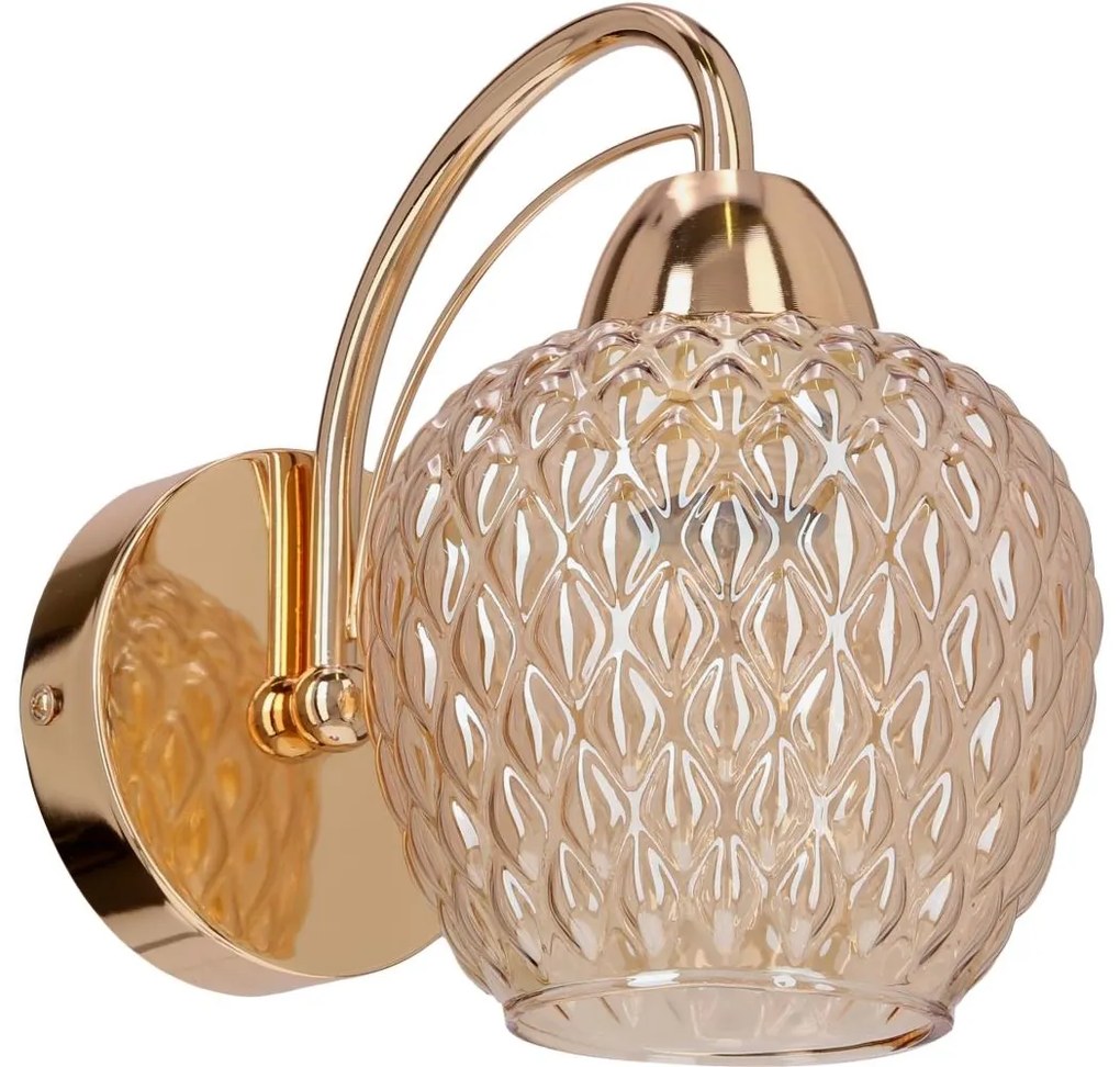 Fali lámpa TOBIAS 1xE27/40W/230V Rózsaarany