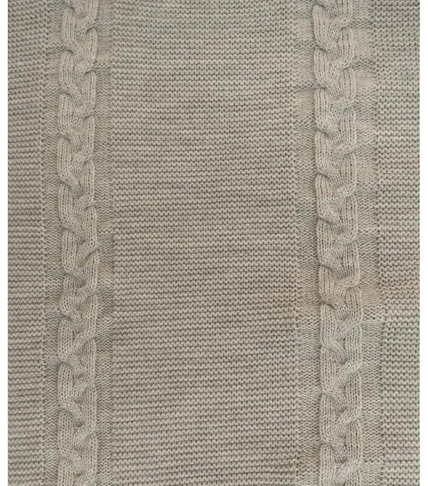 Bézs ágytakaró 200x220 cm Trenza – Oyo Concept