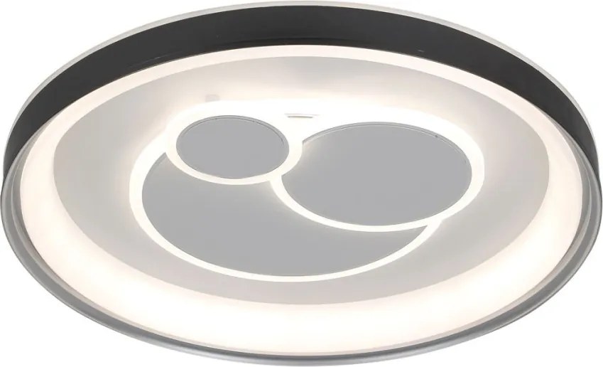 ITALUX PLF-54205-BK-WH FLORINA Kerek Mennyezeti Lámpa Fehér, Fekete LED IP20