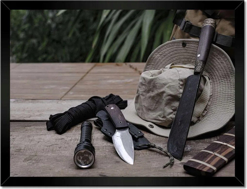 Poszterek keretben 40x30 Túlélő kés túlélés