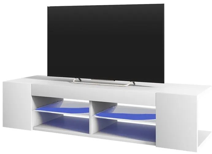 Tv szekrény/asztal Monty 137 (világítással) (fehér). Akció -15%. 1098626