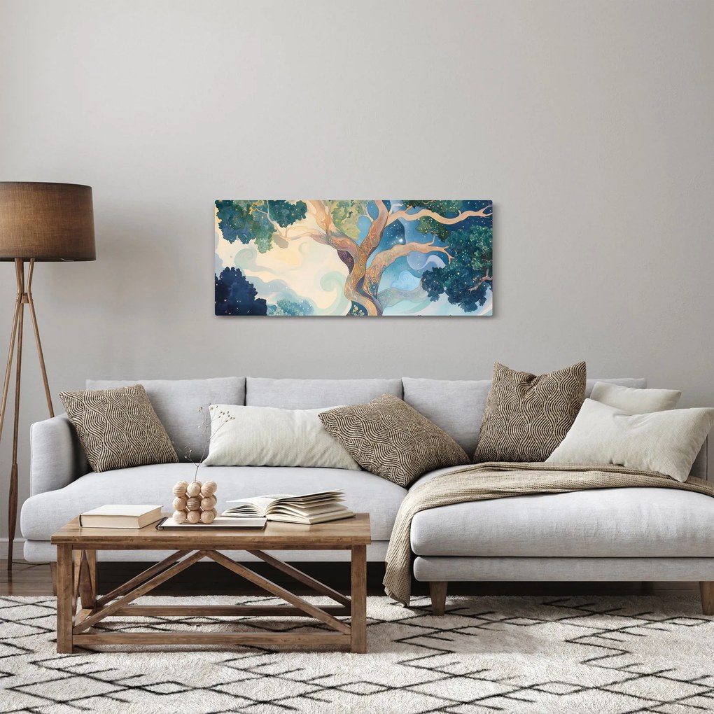 Kép – Kozmikus fa (120x50 cm)