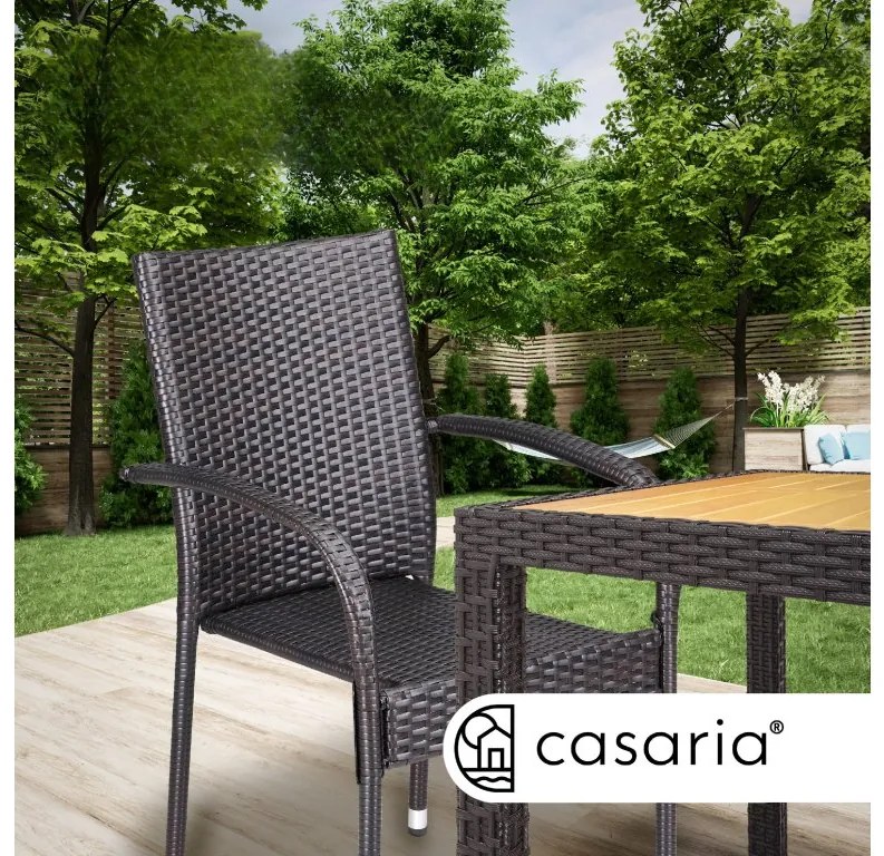 Deuba Comfort polyrattan székek 4 db - barna