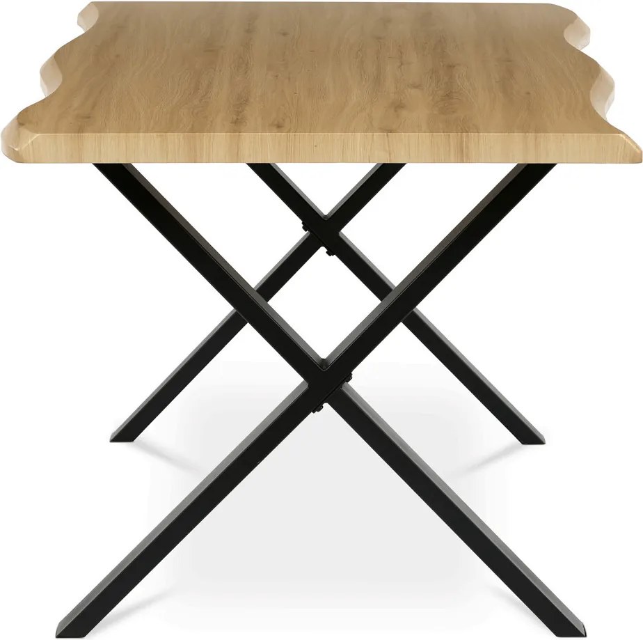 Étkezőasztal 180x90 cm MDF vad tölgy