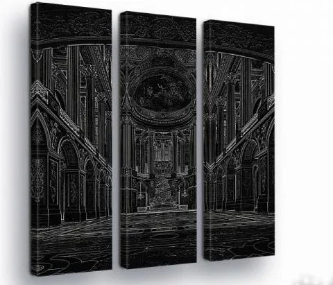 Vászonkép 90x100 Katedrális belső építészet monumentális dráma