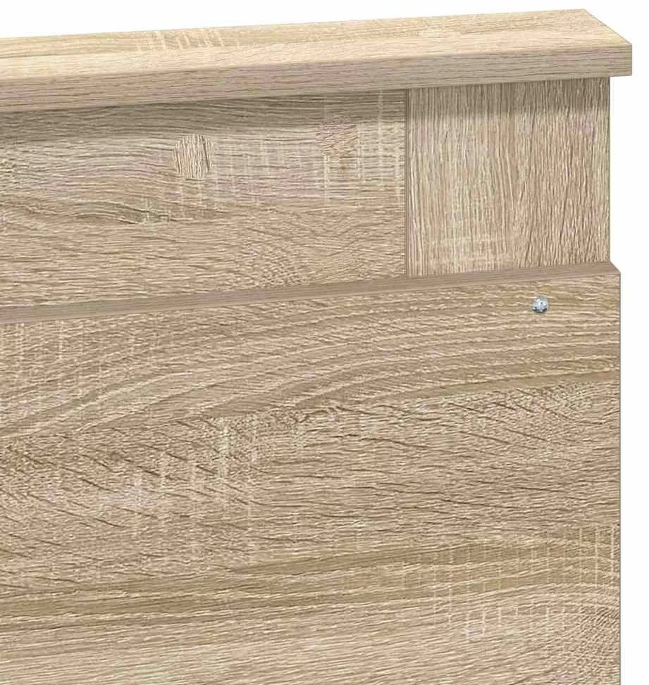 Fejtámla fejtámlával Beton Szürke 140 cm Faanyag