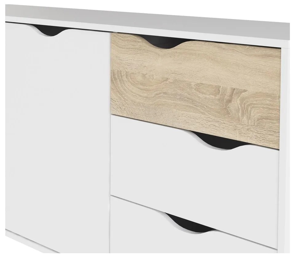 Fehér komód 147x82x39 cm Oslo – Tvilum