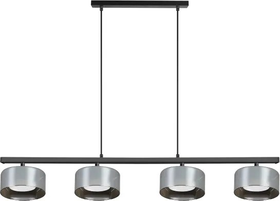 Brilagi - AURA LUX kábelen függő csillár 4xGX53/30W/230V fekete/füstszínű