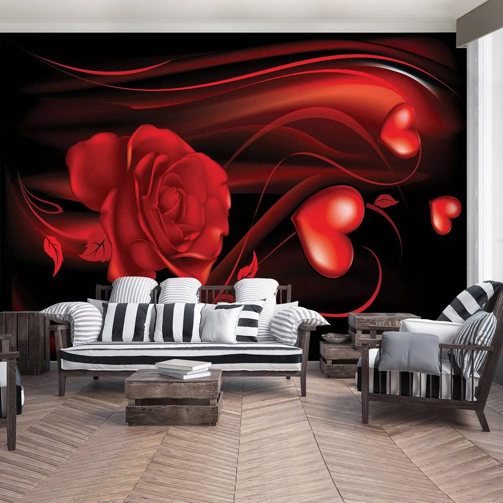 Fotótapéta - Piros szív (152,5x104 cm)