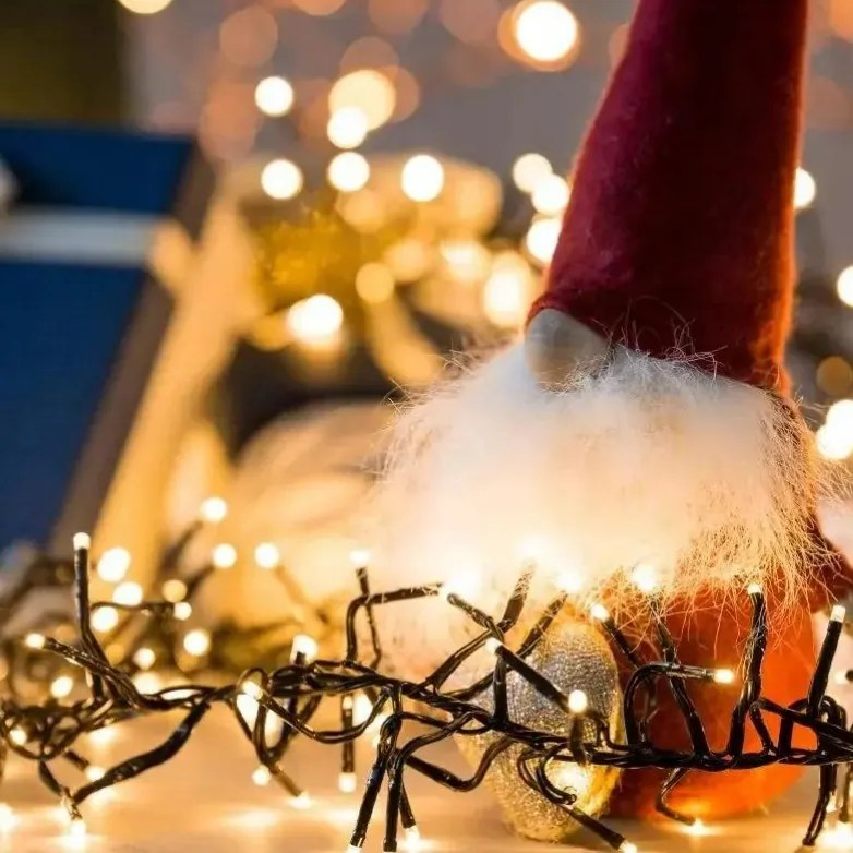 Karácsonyfa lámpák Lánc 10m Salcar 150 Led Fehér meleg