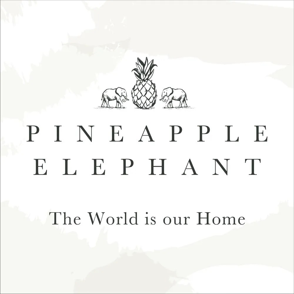 Kék függöny szett 2 db-os 168x183 cm Suri Geo – Pineapple Elephant