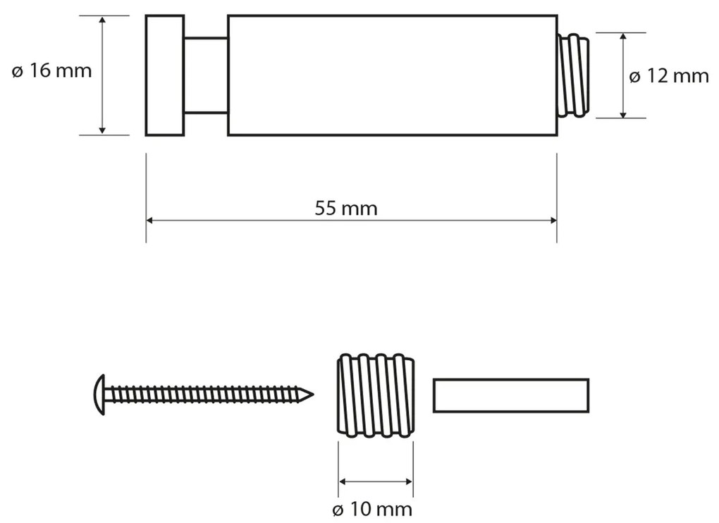 SAPHO XB205 X-Round Fekete ruhatartó, fekete