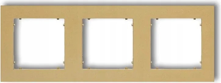 29MR-3 Arany hármas keret Mini Karlik sorozatú aljzatokhoz és kapcsolókhoz