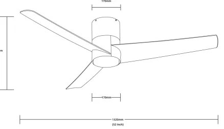 Immax NEO 07135-S-LED Mennyezeti ventilátor FRESH 18W/230V Wi-Fi Tuya króm + távirányító