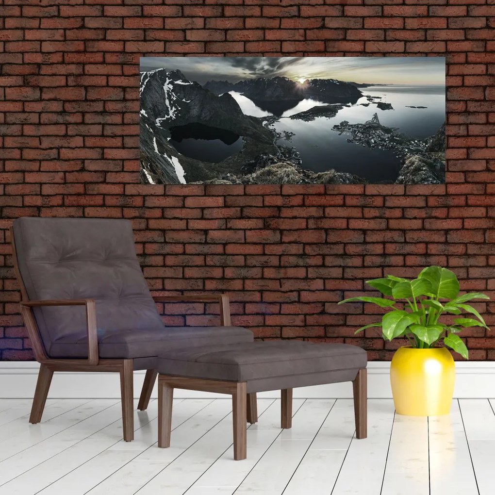 Kép - Norvég hegyek (120x50 cm)