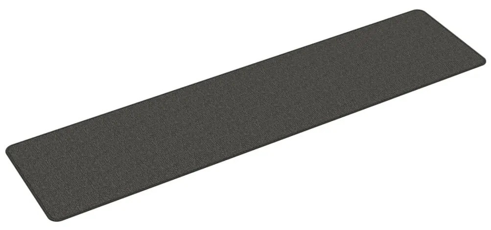 antracitszürke szizálhatású futószőnyeg 50 x 200 cm