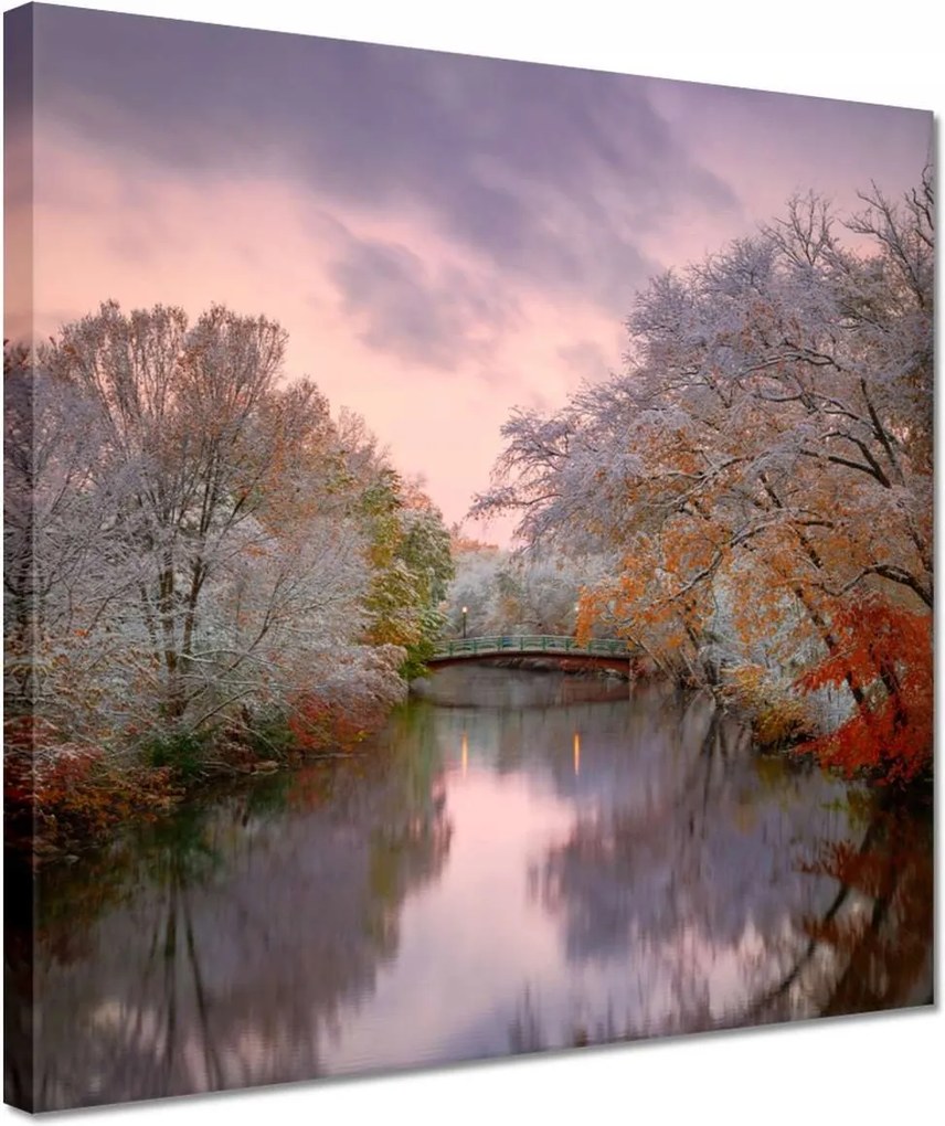 Festmények 30x30 Híd Építészet Tájkép