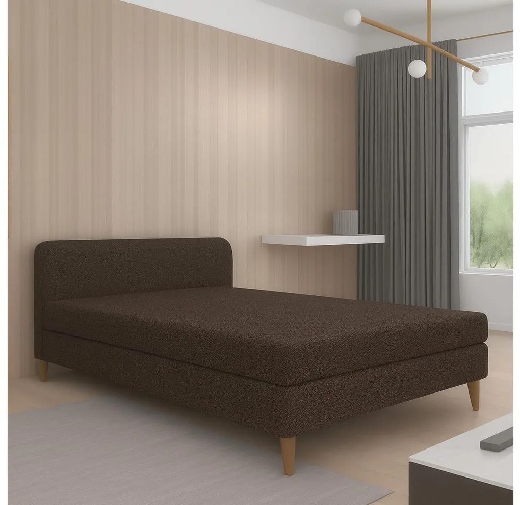 Kárpitozott heverő BRISBANE 110x200 cm barna