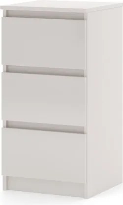 SIMPLE éjjeliszekrény 40 cm 3 fiók kasmír