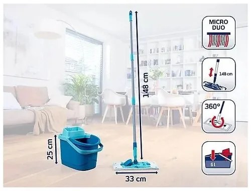 Leifheit Szett PowerClean M + ingyenes mikro duó póthuzat