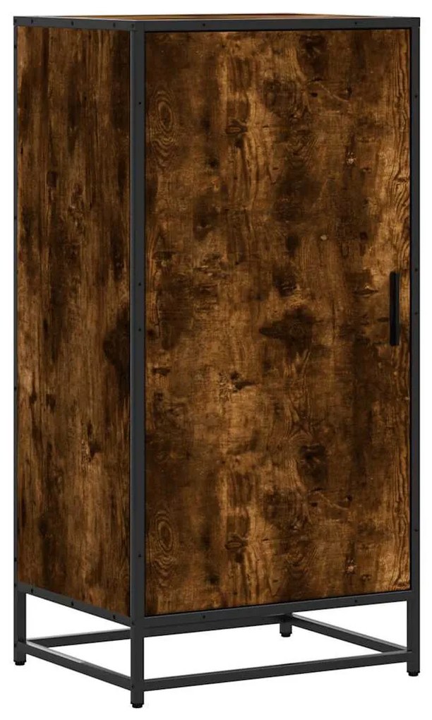 füstös tölgy színű szerelt fa cipőtartó 48x38x97,5 cm